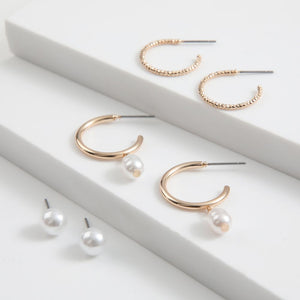 Set de 3 aros Gabi Dorado ID