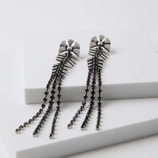 Aros Largo Jagger Plateado Humana