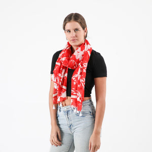 Pañuelo Estampado Lottie Rojo Tatienne