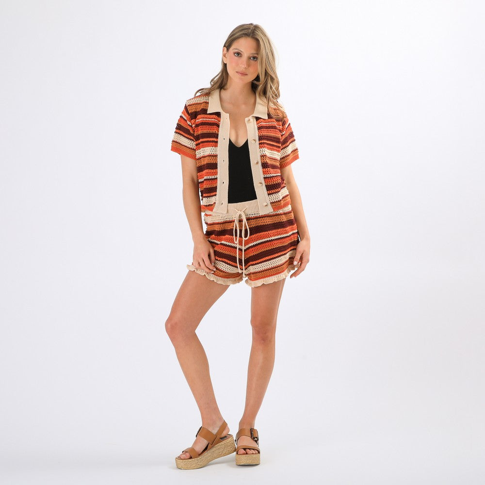 Short Laura Orange Humana