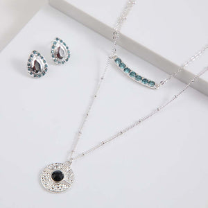 Collar + Aro Adra Plateado Tatienne