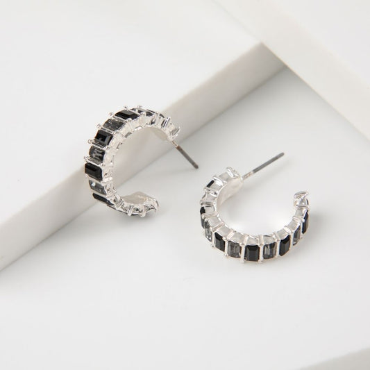 Aros Argolla Buru Negro Tatienne