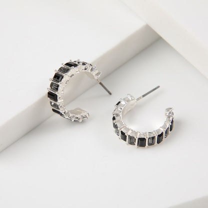 Aros Argolla Buru Negro Tatienne