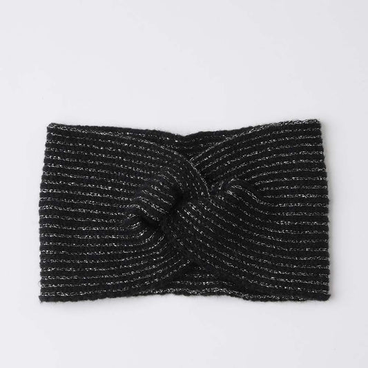 Cintillo Tejido Lurex Negro i-D