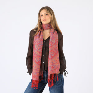 Pañuelo Jacquard Karla Rojo Tatienne