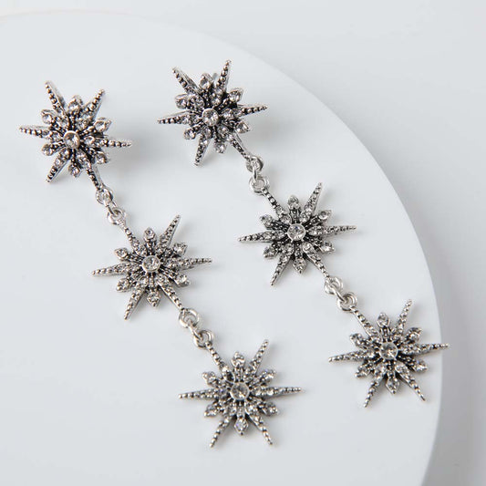 Aros Largo Astral Plateado i-D