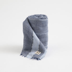Pañuelo Liso Hans Franjas Azul Humana
