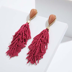 Aros Largos Alicante Fucsia Humana