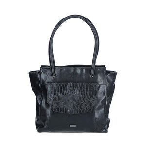 Cartera Hombro Plum Negra Tatienne