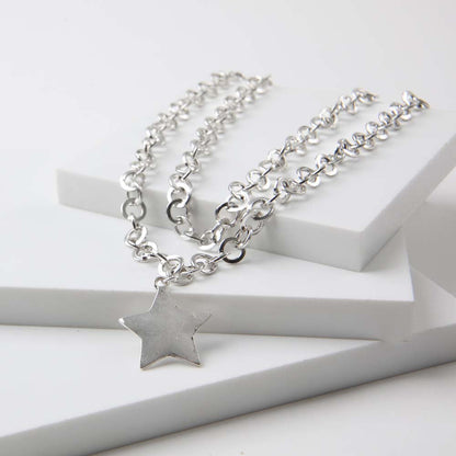Collar Corto Zodiac Plateado Humana
