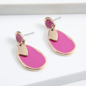 Aros Ovalo Irregular Dorado Tatienne