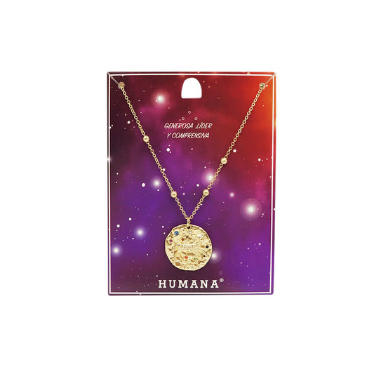 Collar Corto Dorado Zodiac Aries Humana