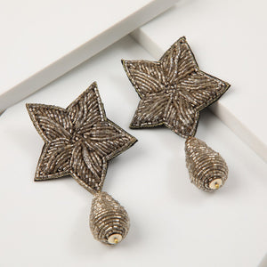 Aros Largos Star Dorado Humana