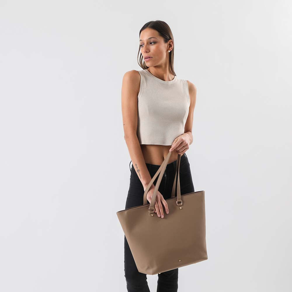 Cartera Hombro Elaine Beige i-D