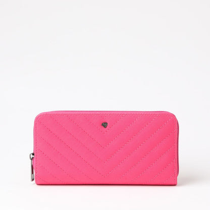 Billetera Grande Quilted Fuchsia i-D