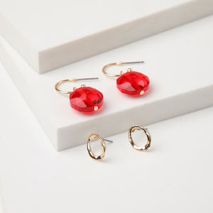 Aros Set Flowered Psychodelia 3 Dorado Tatienne