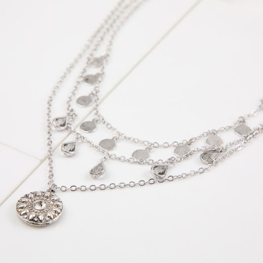 Collar Corto Alor Plateado Tatienne