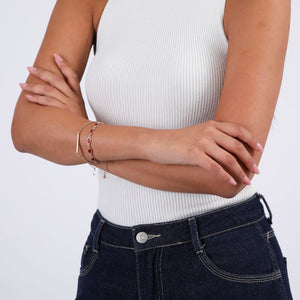 Pulsera Blanda Ruby Dorado Humana