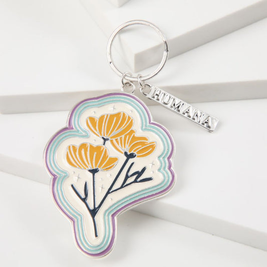 Llavero Flower 2 Dorado Humana