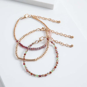 Set Pulseras Estena Burdeo Humana