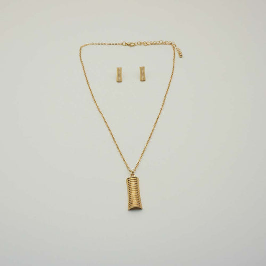 Collar Set Tronchi Dorado i-D
