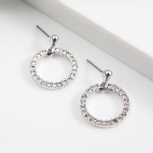 Aros Mediano Circles Plateado Humana