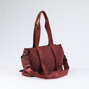 Cartera Tote Maya Burgundy Humana