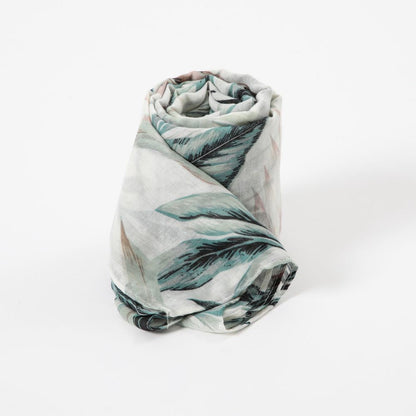 Pañuelo Estampado Gladiolo Verde i-D