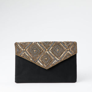 Cartera Clutch Aral Negro Tatienne