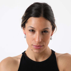 Aros Mediano Madeira Plateado Humana