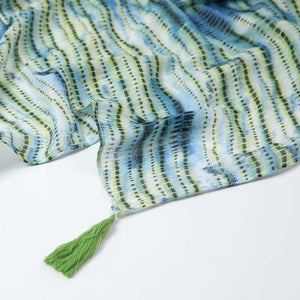 Pañuelo Estampado Tie Dye Azúl Humana