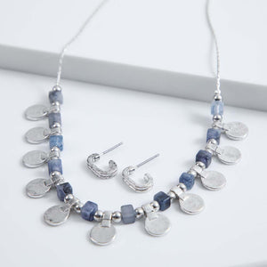 Collar + Aro Menorca Azul Humana