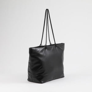 Cartera Tote Catia Ecocuero Negro Humana