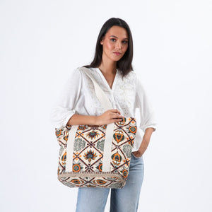 Cartera Hombro Canvas Hierro Multicolor Tatienne