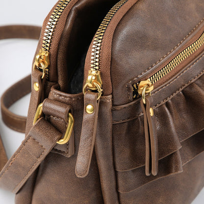 Cartera Cruzada Agata Brown Humana