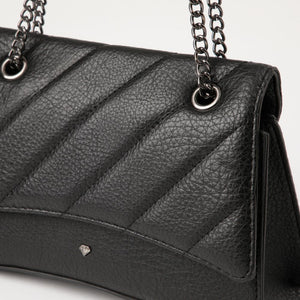 Cartera Bandolera Ecocuero Bourges Negro  i-D