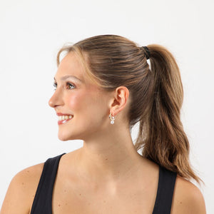 Aros Mediano Fashion Pearls 6 Dorado Humana