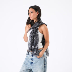 Pañuelo Estampado Sintra Negro Id