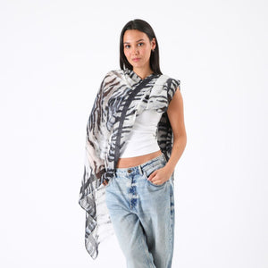 Pañuelo Estampado Cascais Negro Id