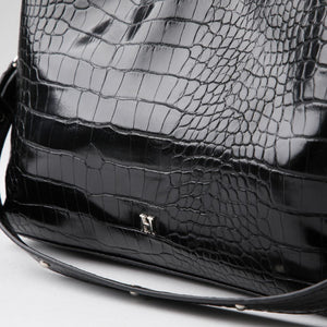 Cartera Bandolera Ecocuero Brigit Negro Humana