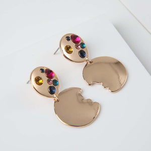 Aros Medianjos Mondrian Dorados i-D