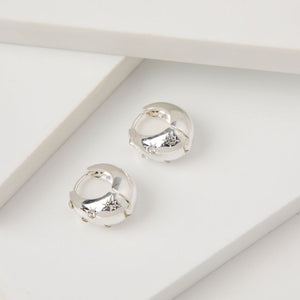 Aros Argolla Mindoro Plateado Tatienne