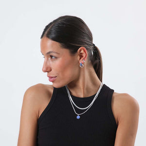 Set Aros Amaranto Azul Humana