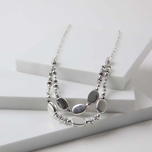 Collar Corto Icon Plateado Humana
