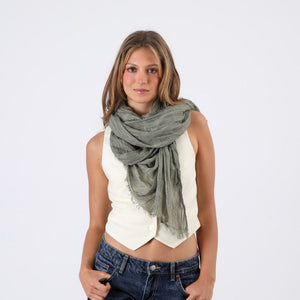 Pañuelo Liso Verde Plisado Humana