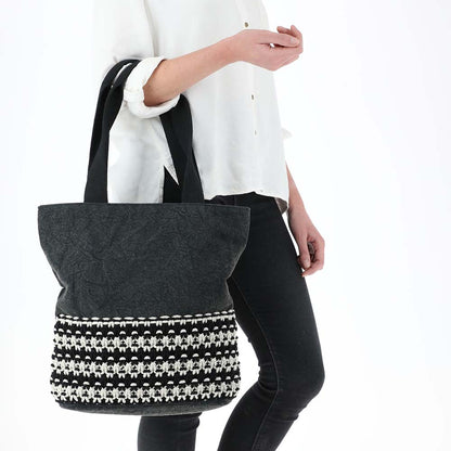Cartera Hombro Etnic Negra Humana