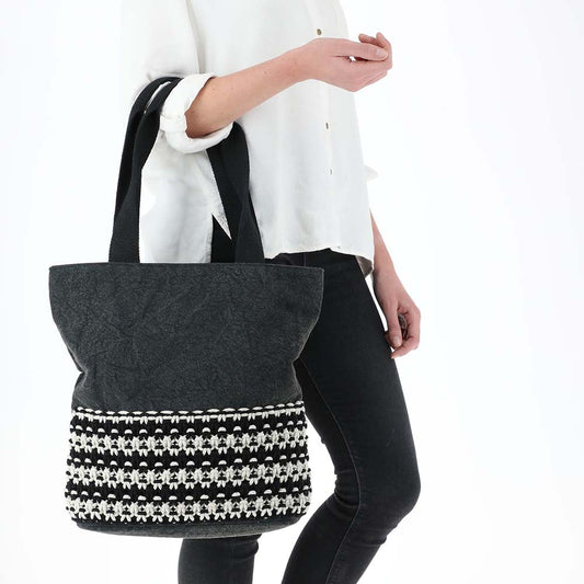 Cartera Hombro Etnic Negra Humana