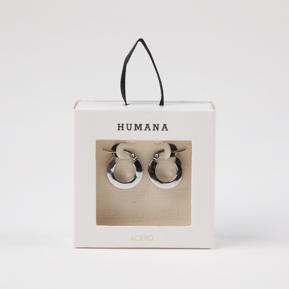 Aros Argollas Brad Silver Humana