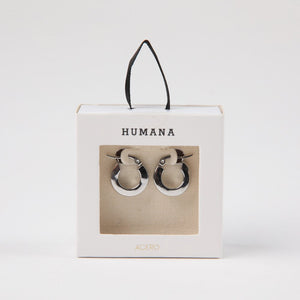 Aros Argollas Brad Silver Humana