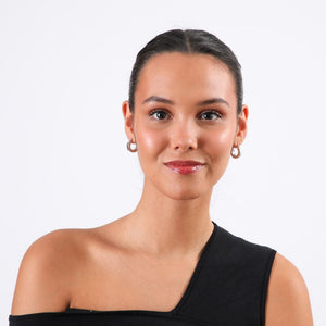 Aros Argolla Pedro Plateado Acero Inoxidable Humana